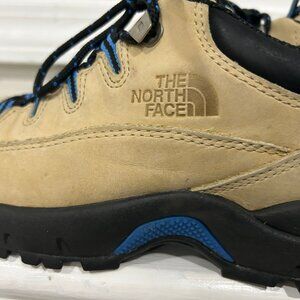 North Face Women Size 9 Suede Leather Hiking Shoe Boot Tan & Black Low Top 39260